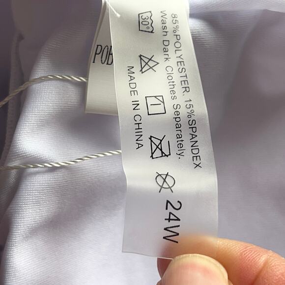 Younique x Aqua Eve Tankini with Boy Shorts Two Piece Swimsuit Pink 24W NEW - Picture 9 of 10